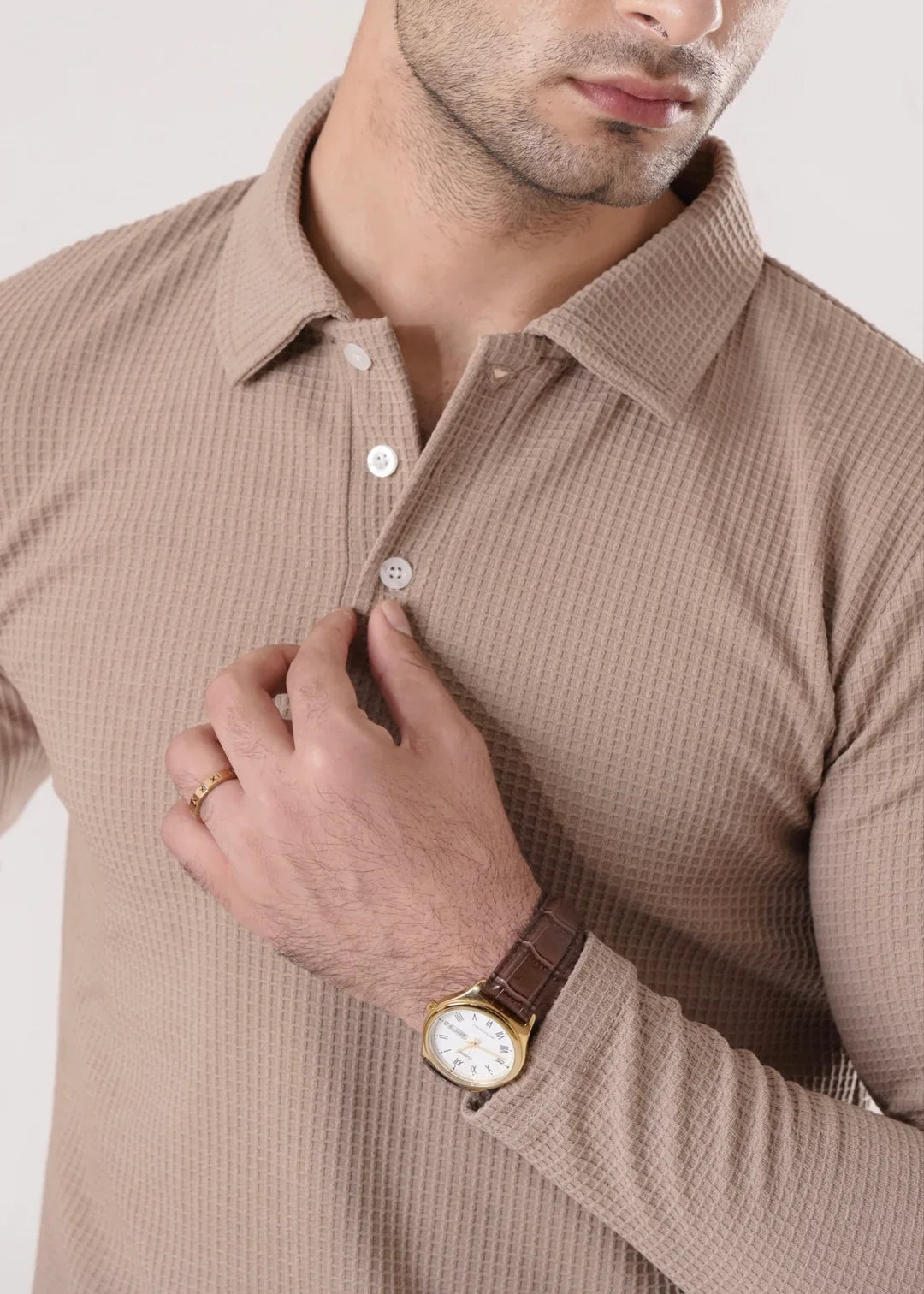 VEYRON TEXTURED SHIRT-SKIN