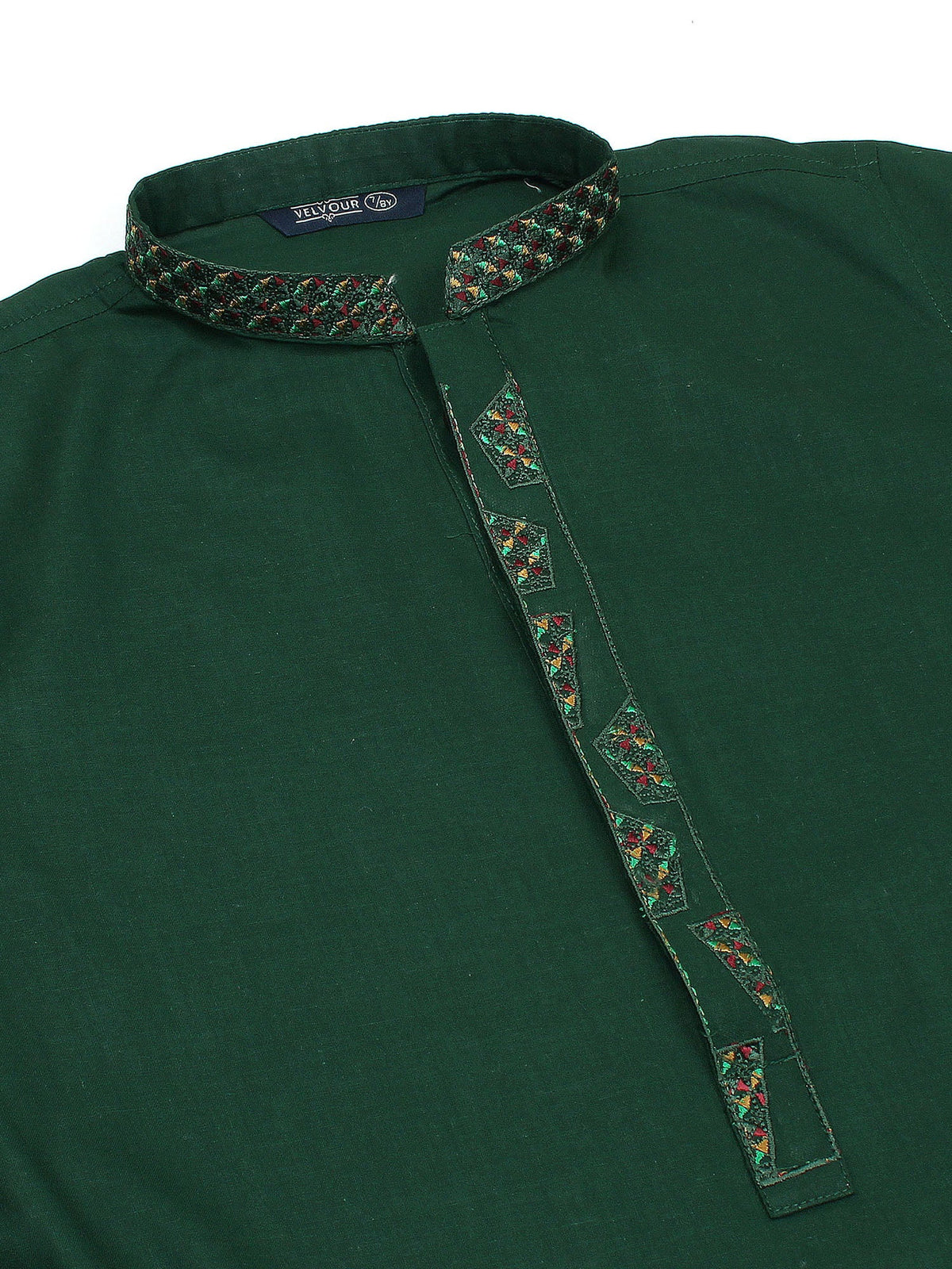 Boys Kurta Trouser Suit Set ART #VB142-B Green