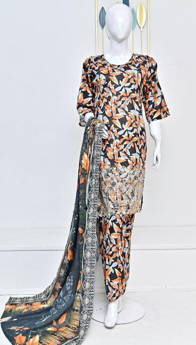 Sun Shine Embroidered Lawn 3PC