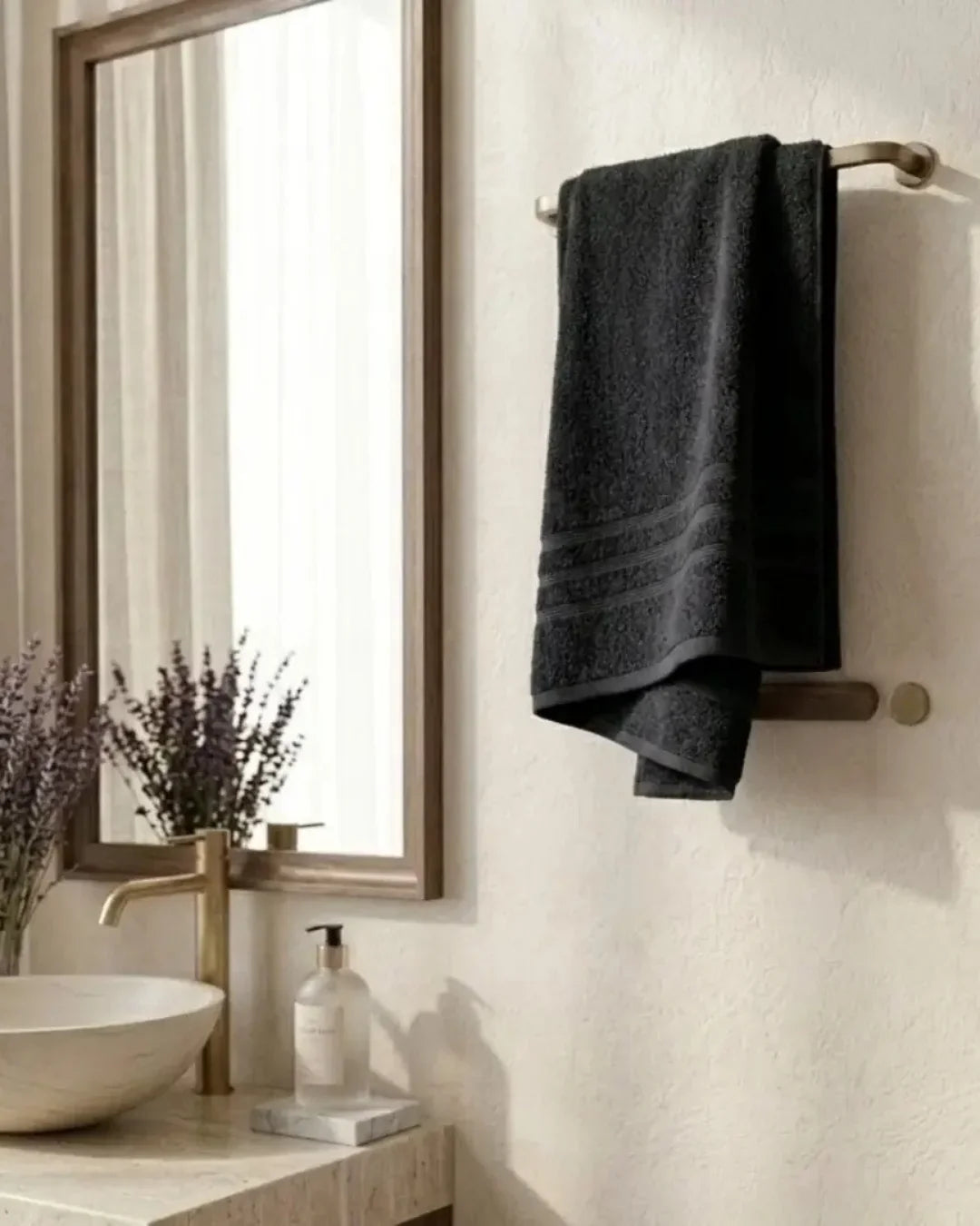 Elovery 10 Pieces Black Towel Set – Premium Soft Luxury Bathroom Collection