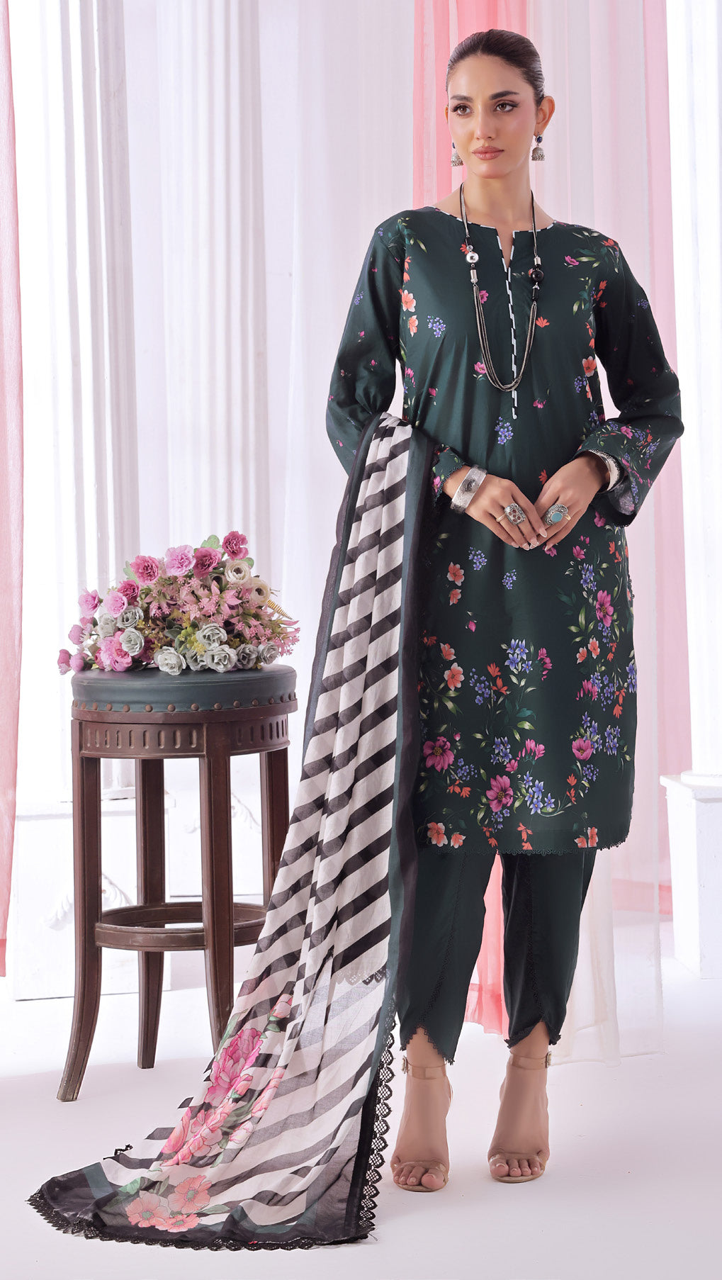 Al Zohaib 3PC Digital Printed Lawn Suit