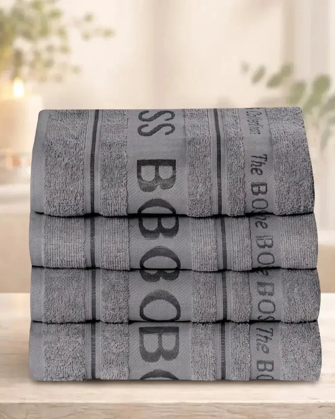 Silver Boss Bath Towel – Soft, Highly Absorbent & Quick Dry | 1 Piece
