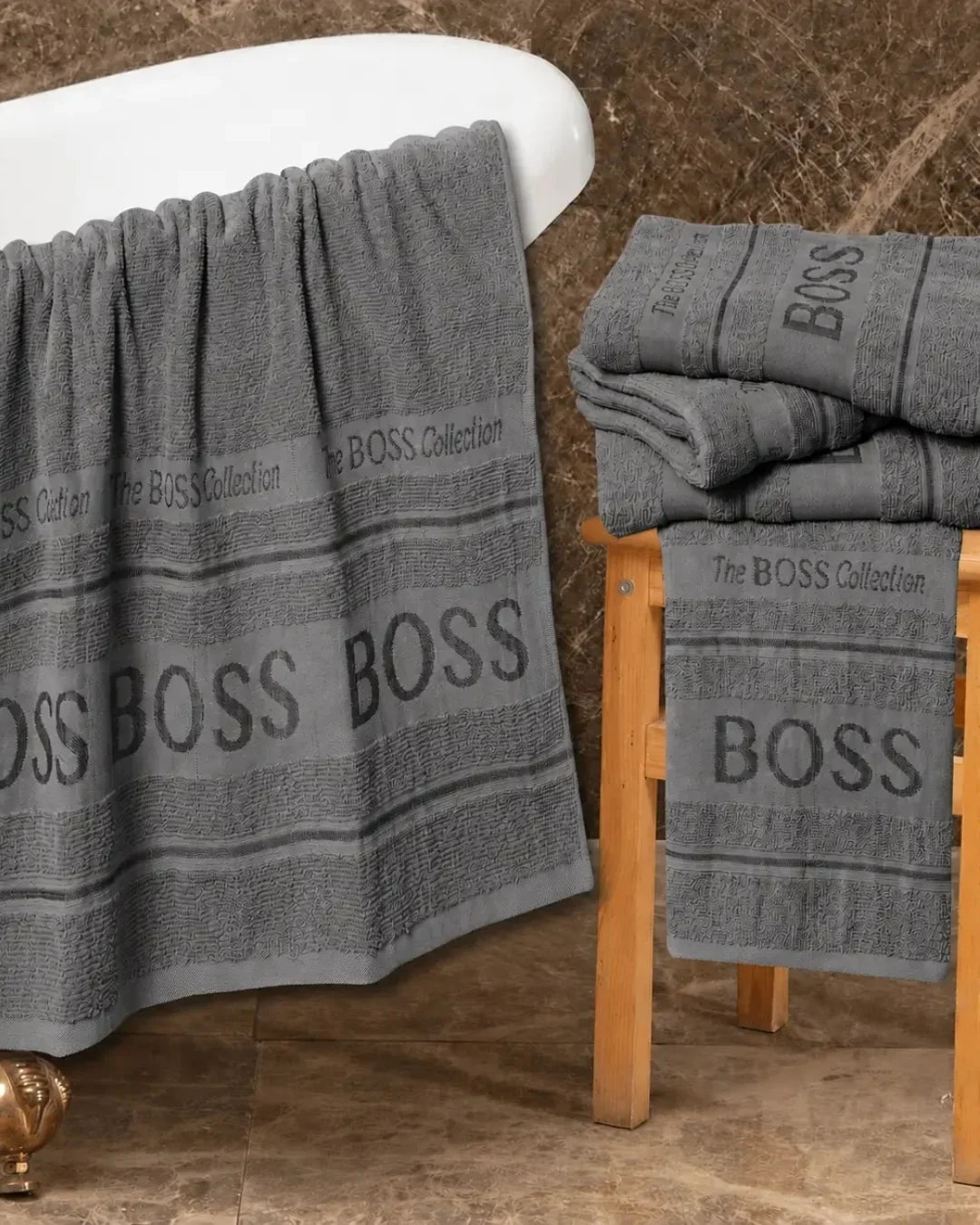 Silver Boss Bath Towel – Soft, Highly Absorbent & Quick Dry | 1 Piece