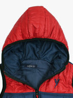 Sleeveless Hooded Puffer For Boys & Girls VJ06-A Red/Navy