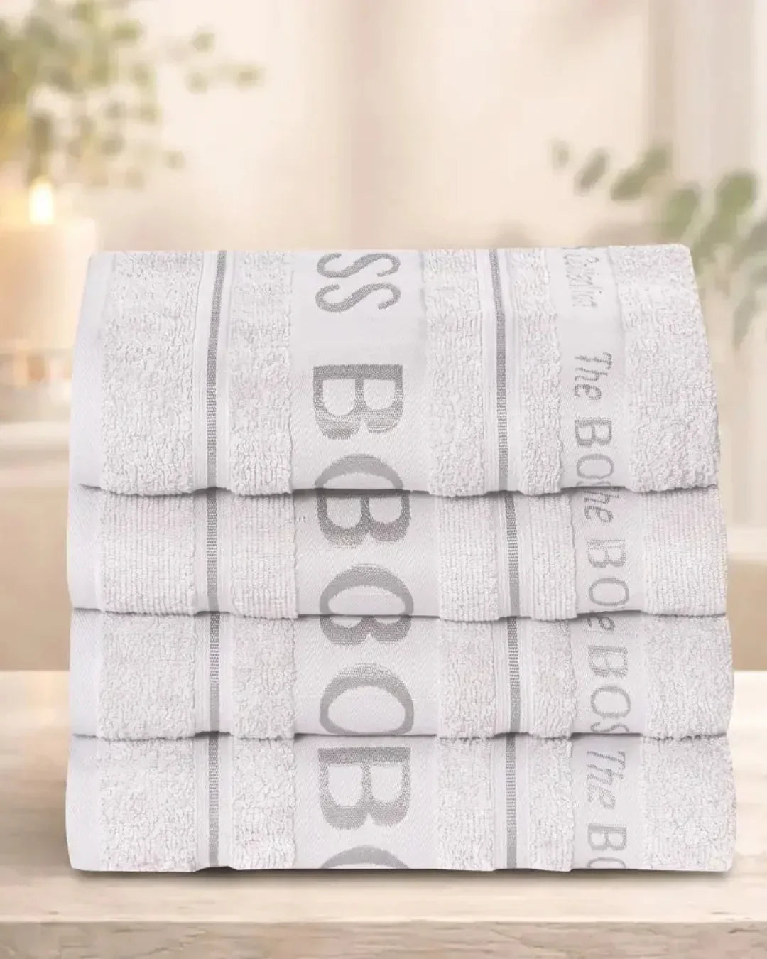 Elovery White Boss Bath Towel – 1 Piece