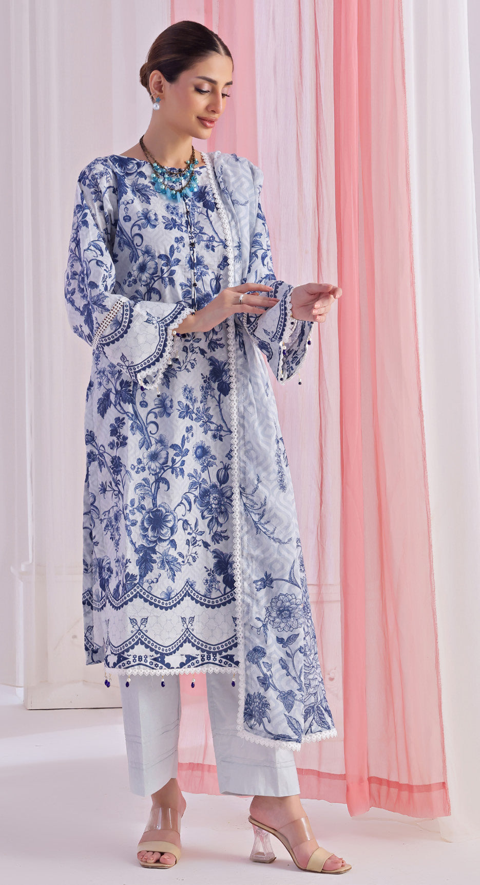 Al Zohaib 3PC Digital Printed Lawn Suit
