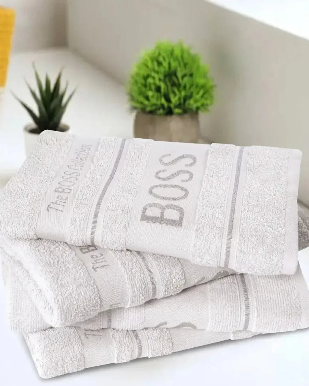 Elovery White Boss Bath Towel – 1 Piece