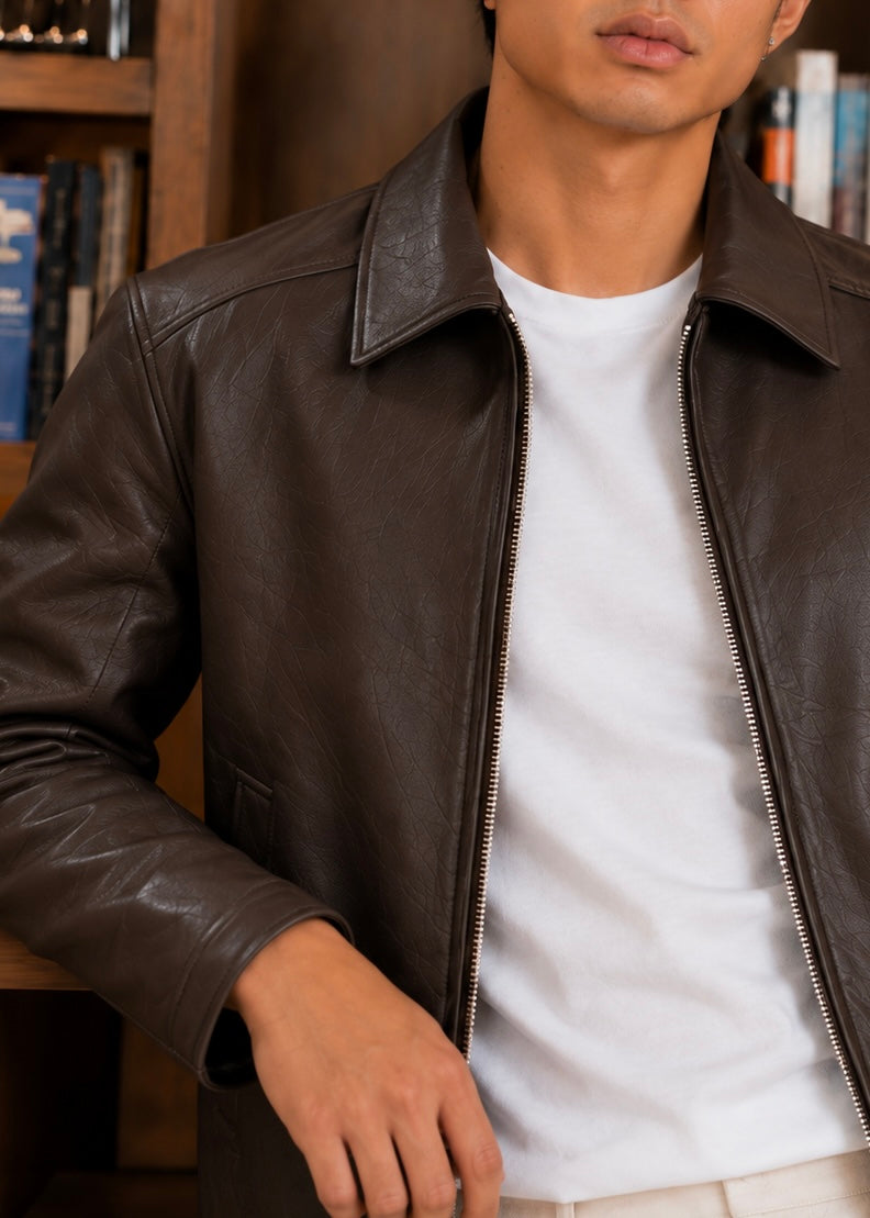 THE AVENOR-FORM JACKET-BROWN