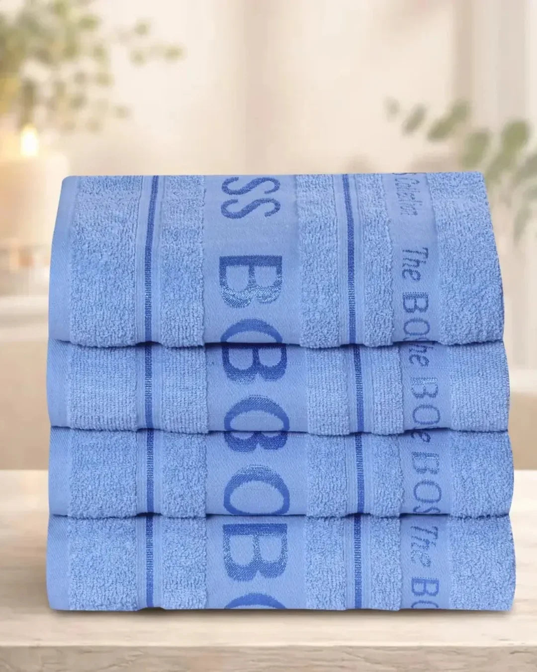 Elovery Sky Blue Boss Bath Towel – 1 Piece