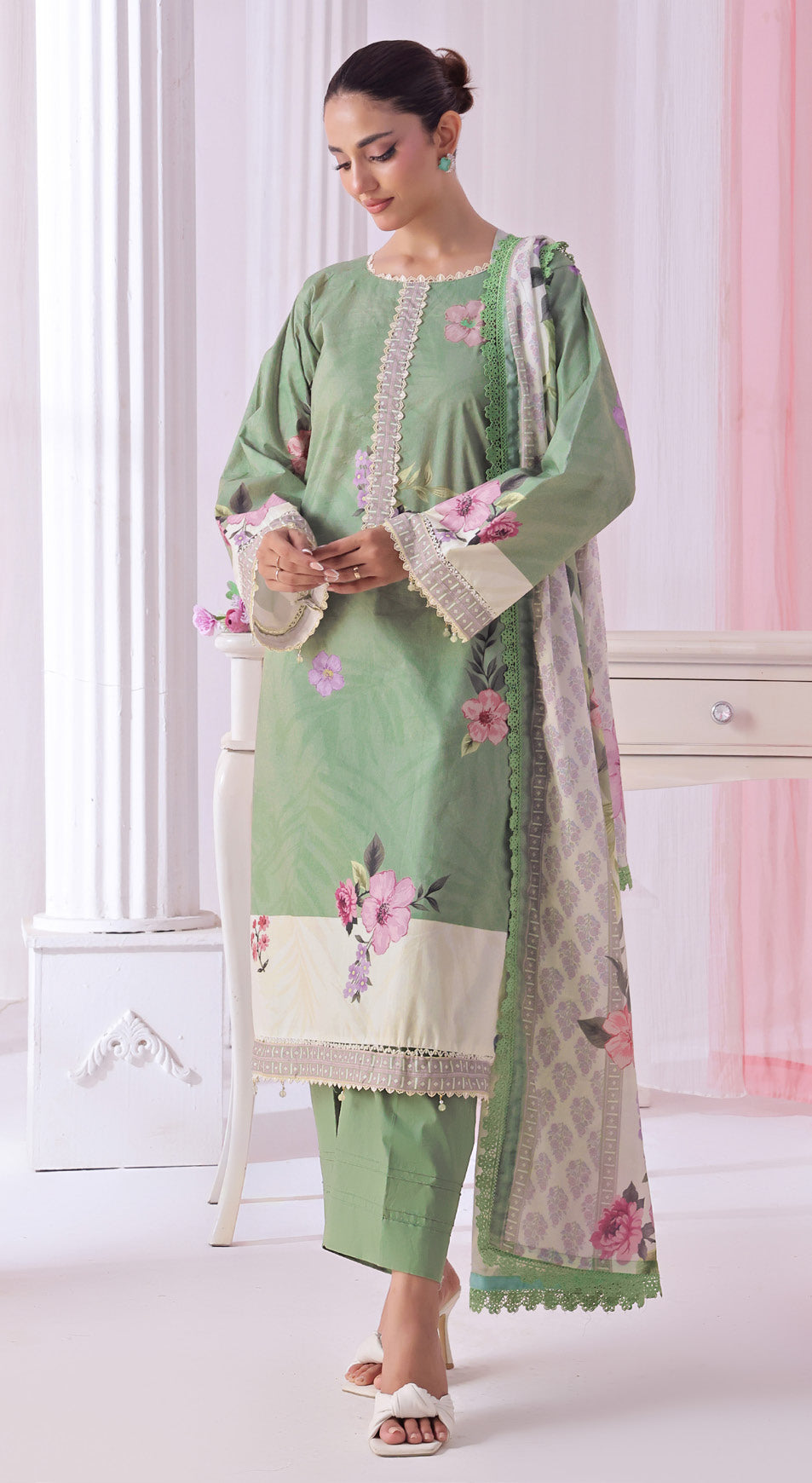 Al Zohaib 3PC Digital Printed Lawn Suit