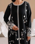 Marcello Embroidered 3Pc TWE-018 - Black