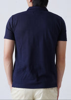 THE KNITTED POLO-NAVY