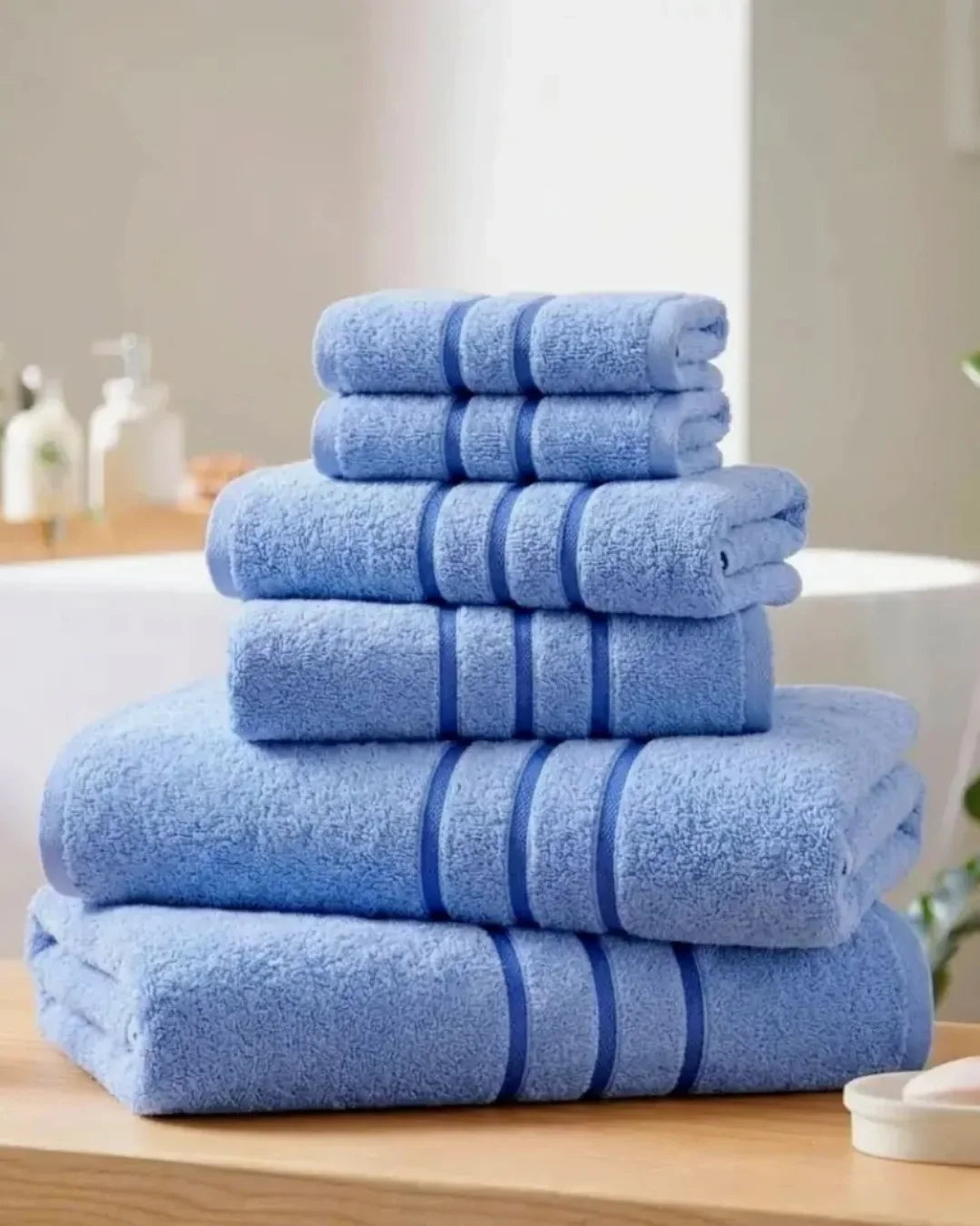 Elovery Horizon Sky Blue Towel Bundle