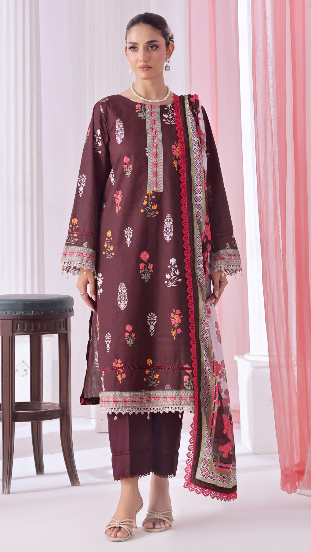 Al Zohaib 3PC Digital Printed Lawn Suit