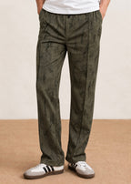 Classic Panel Track Pant Trouser Olive