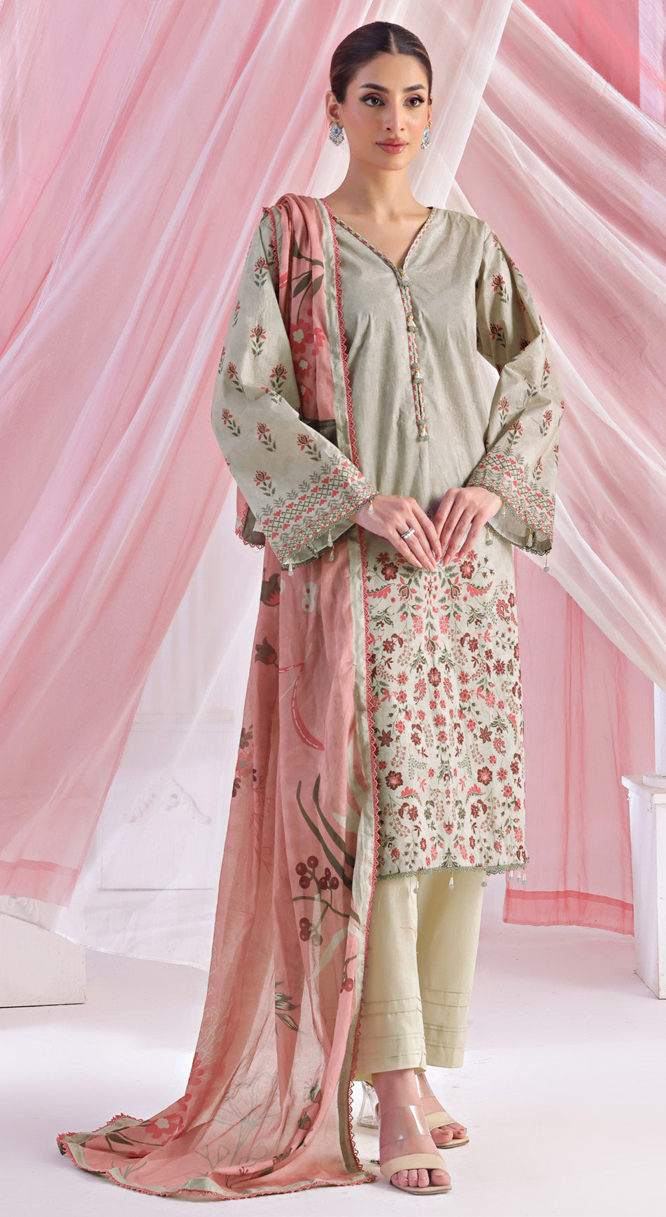 Al Zohaib 3PC Digital Printed Lawn Suit