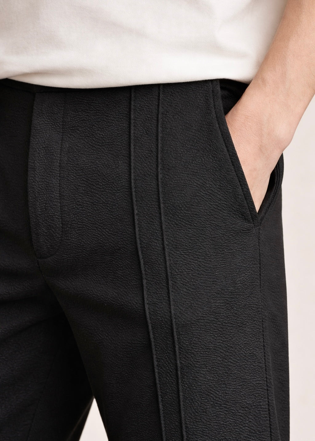 THE EVERYDAY BLACK TROUSER PANTS-FT