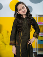Girls Summer 2Pcs Embroidered Suit VG70-A