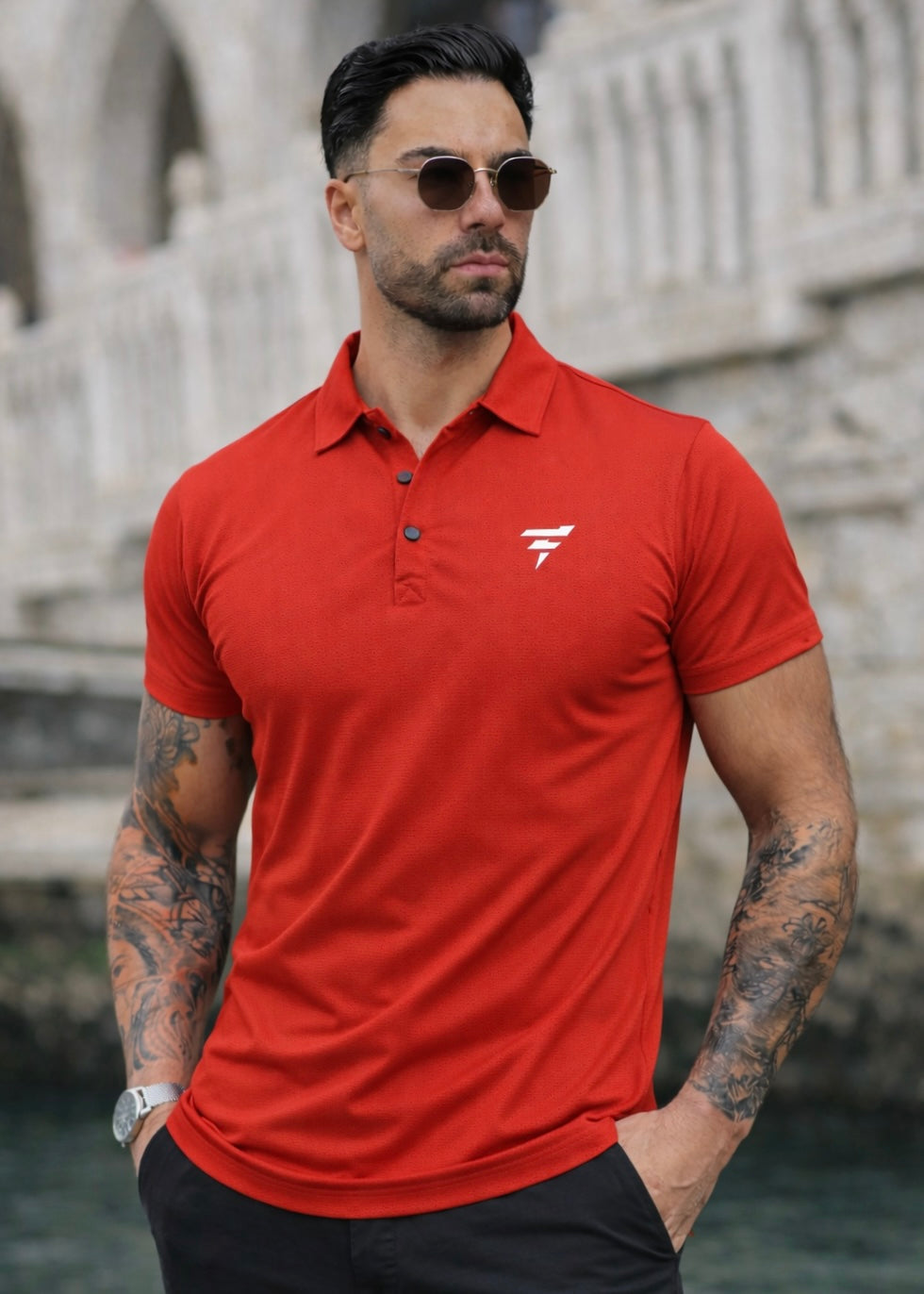 THE PRESTIGE POLO-RED