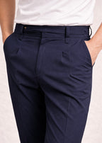 THE VANGUARD GURKHA PANT-NAVY BLUE