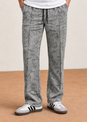 Urban Script Pant Trouser Gray