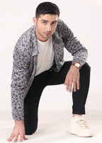 GRAY LEOPARD JACKET-FT