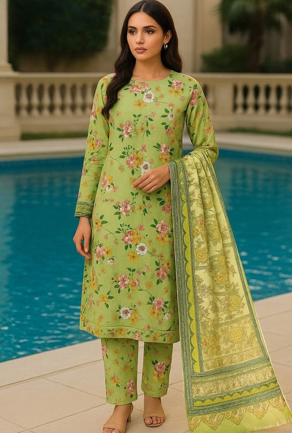 Nishat Printed Bana Dora Lawn 3PC | Unstitched Lawn Suit
