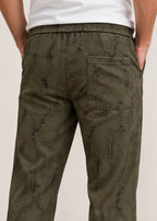 Classic Panel Track Pant Trouser Olive