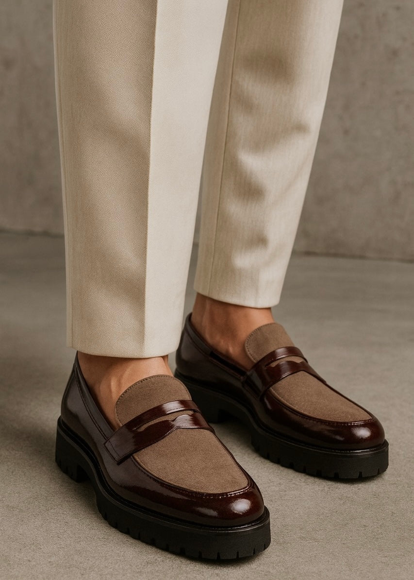 0018 FORMAL AND CASUAL WEAR SHOES-MAROON