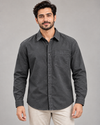Men's Denim Shirt - Black