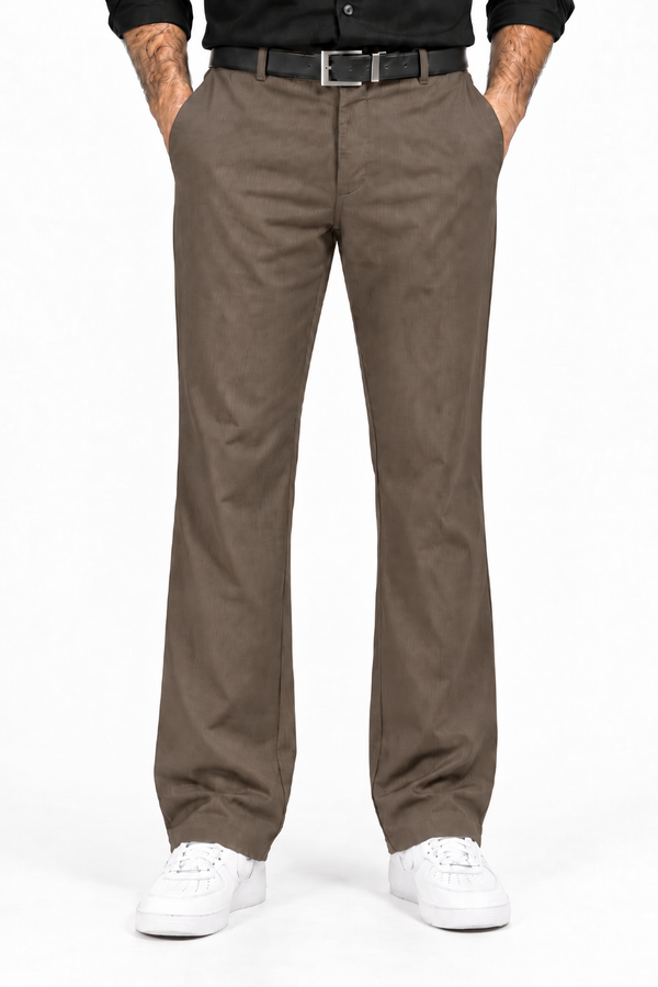 Premium Stretch Bootcut Pant - Beige