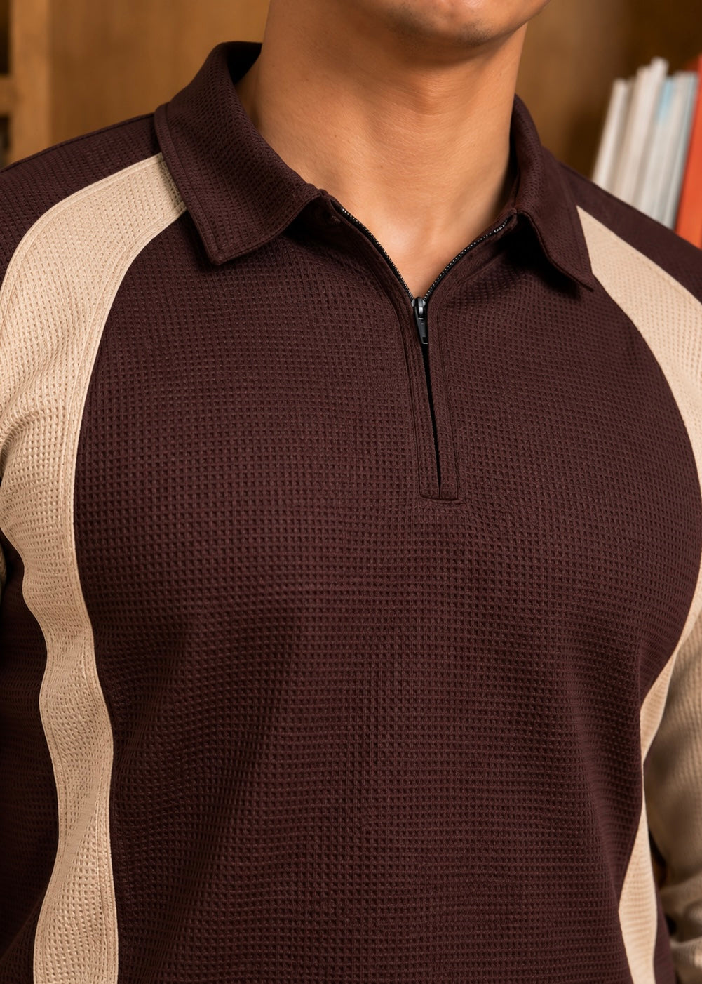 THE ELVANE-KNIT POLO-FT
