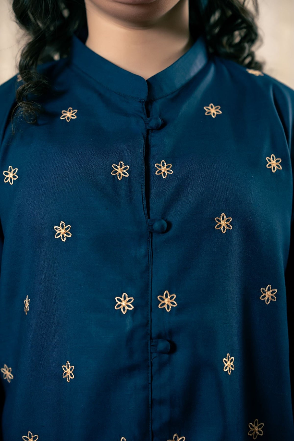 Girls Summer 2Pcs Embroidered Suit VG190-B