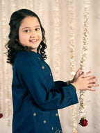 Girls Summer 2Pcs Embroidered Suit VG190-B