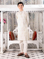 Boys Kurta Trouser Suit Set ART# VB139 off white
