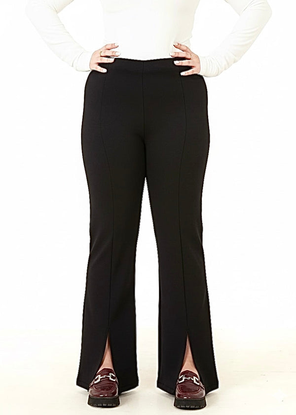 SLINKY EVENING SLACKS-BLACK
