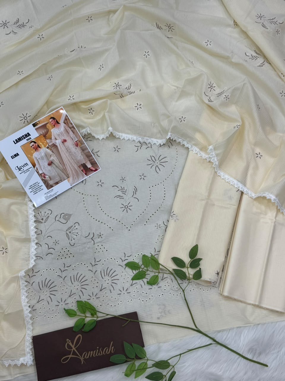 Elma by Lamisha Lux Emb Lawn 3PC