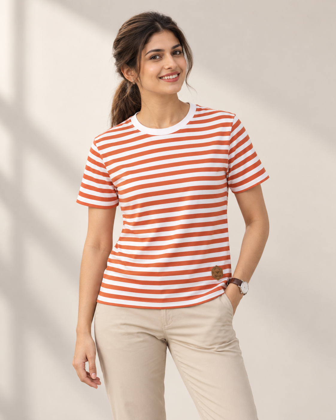 Eternity Men Orange Stripe T Shirt - Eternity Men