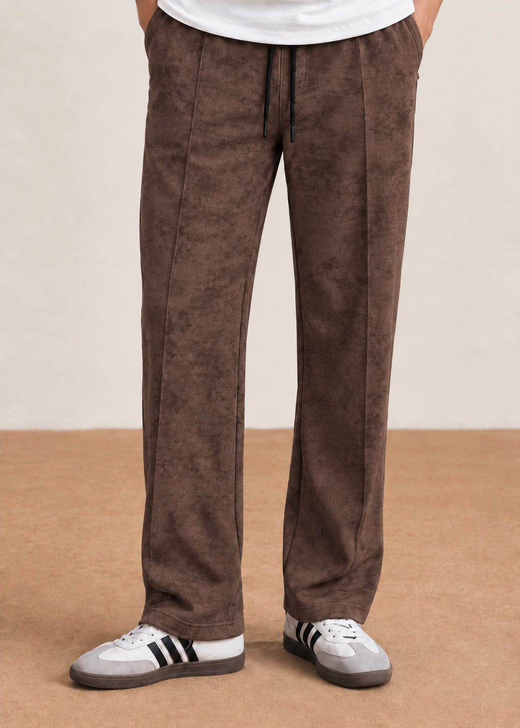 Vintage Texture Pant Trouser Brown