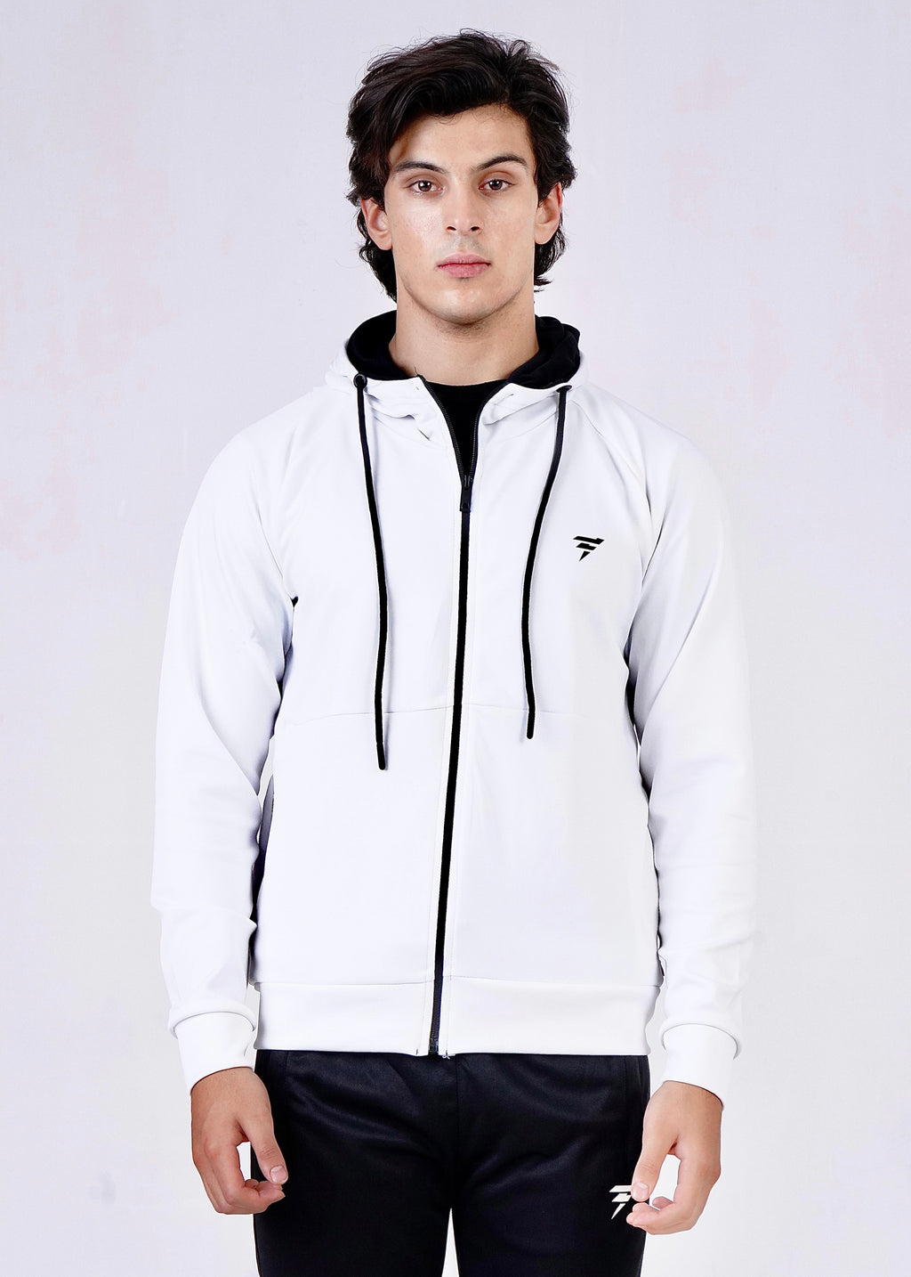 THE SCUBA 4 STRETCHED HOODIE-WHITE