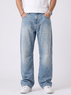Light Wash Wide Leg Jeans - Bf 001