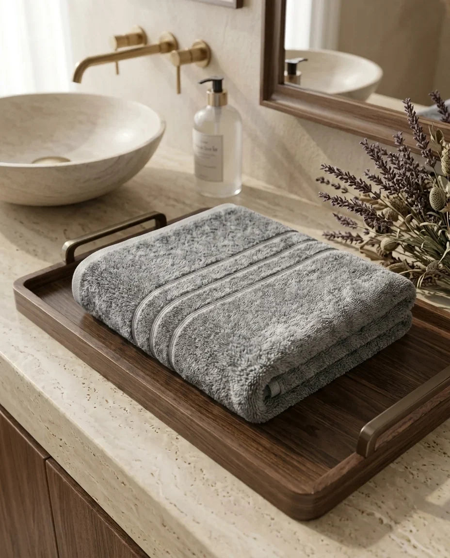 Premium Grey Towel – Soft, Absorbent, 1-Piece Luxury Bath Towel