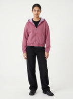 Pink Aura Acid Wash Cotton Boxy Fit Hoodie