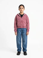 Pink Aura Acid Wash Cotton Boxy Fit Hoodie