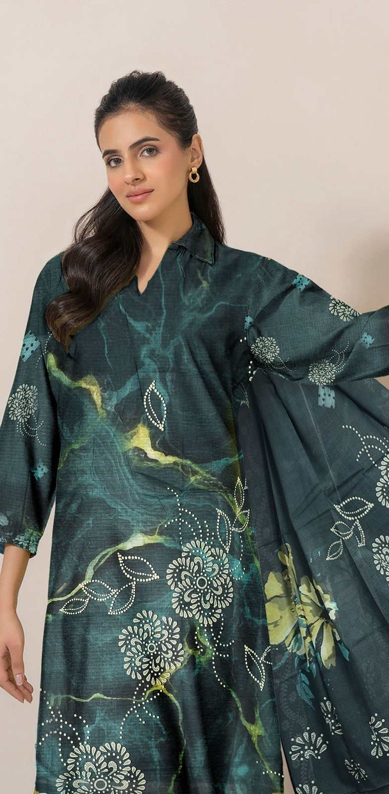 Heer Designer Lawn Bana Dora 3PC Suit