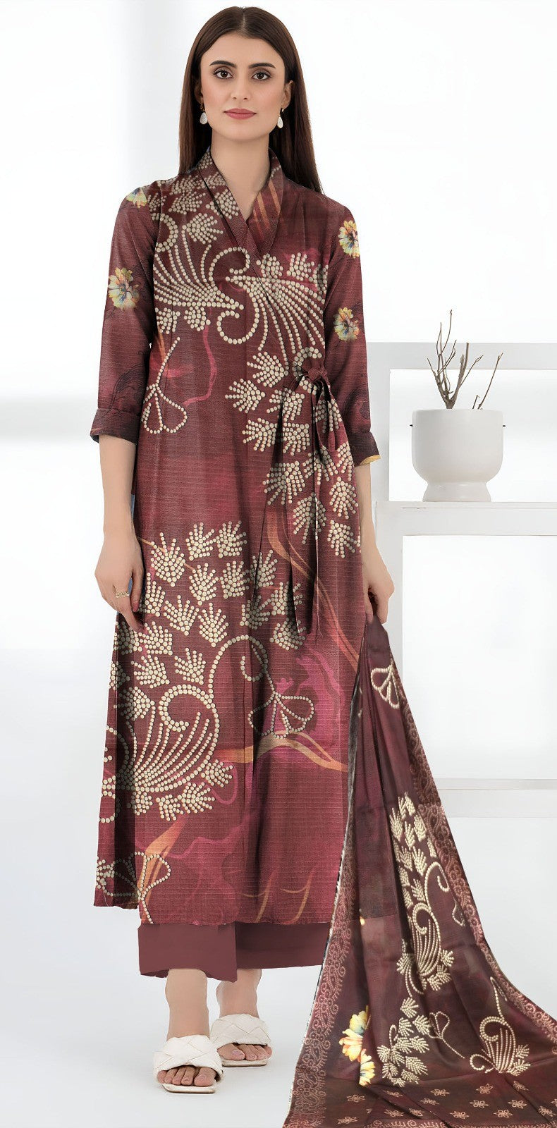 Heer Designer Lawn Bana Dora 3PC Suit