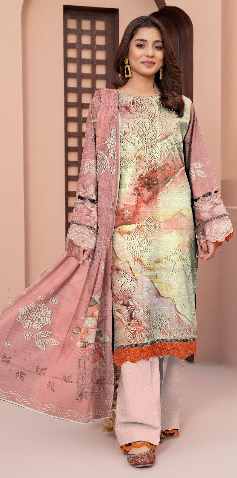 Heer Designer Lawn Bana Dora 3PC Suit