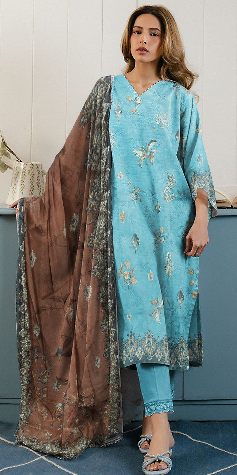 Heer Designer Bana Dora Lawn 3PC – Vol 2K25