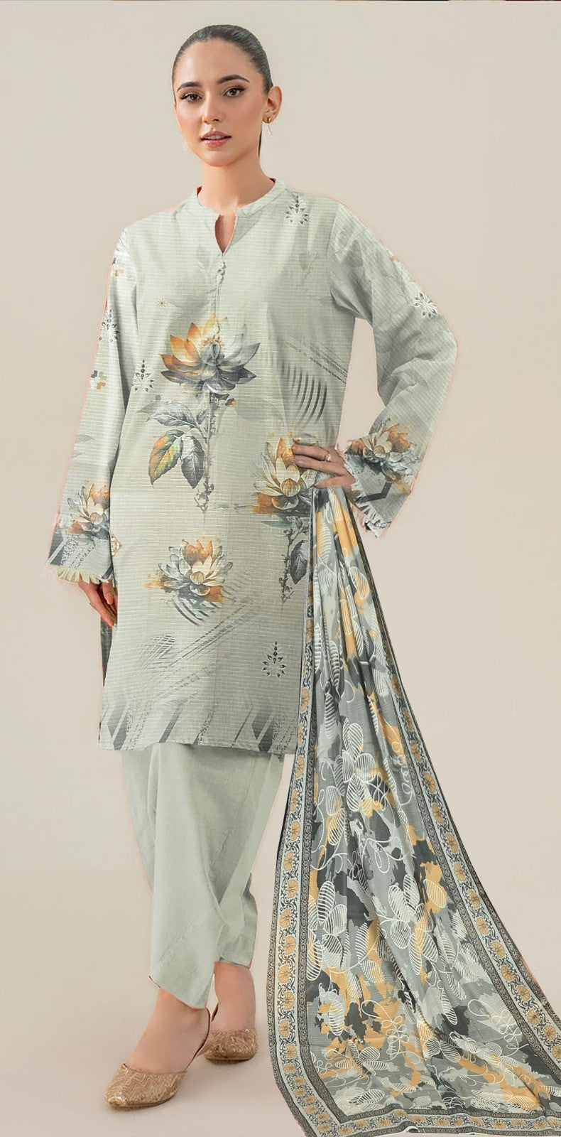 Heer Designer Bana Dora Lawn 3PC – Vol 2K25