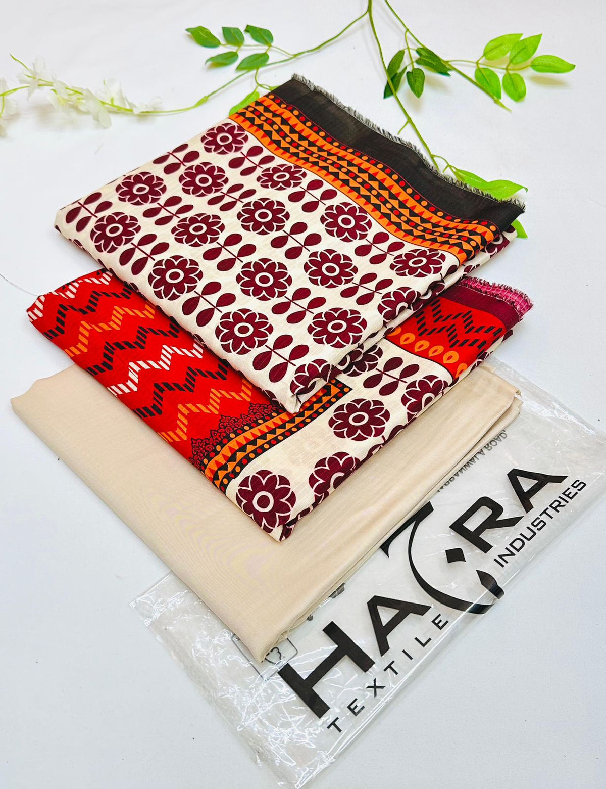 Hajra Viscose 3PC Winter Suits | Unstitched Premium Collection